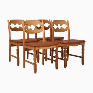 Dining Chairs by Henning Kjærnulf, Set of 4