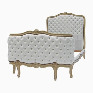 Upholstered Button Back Daybed or Single Bed, France, 1900s