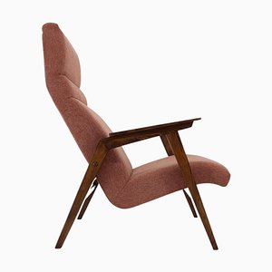 Dänischer Eichenholz Stuhl mit Hoher Rückenlehne, 1960er