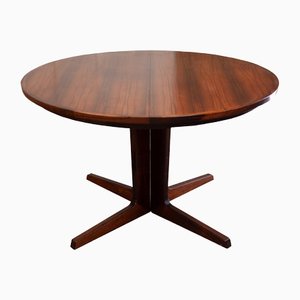 Round Extendable Danish Dining Table in Rosewood, 1960s