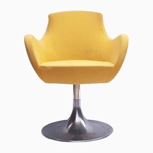 Chaise Pivotante Mid-Century Jaune, Italie, 1960s