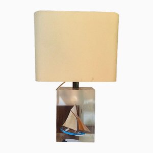 Table Lamp with Boat Base
