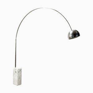Steel Arco Lamp by Achille and Pier Giacomo Castiglioni for Flos, Italy, 1980s