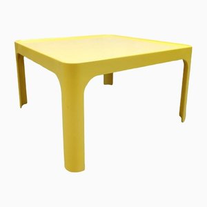 Vintage Space Age Style Yellow Coffee Table by Preben Fabricius