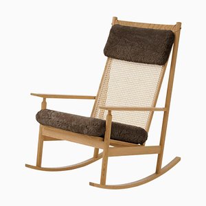 Sheepskin Oak / Drake Swing Rocking Chair by Warm Nordic