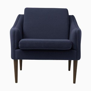 Mosaic Solid Smoked Oak / Royal Blue Mr. Olsen Lounge Chair by Warm Nordic
