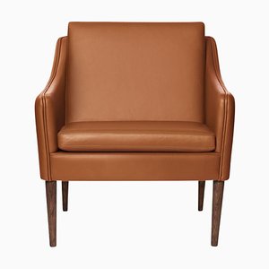 Silk Solid Smoked Oak / Camel Mr. Olsen Lounge Chair by Warm Nordic