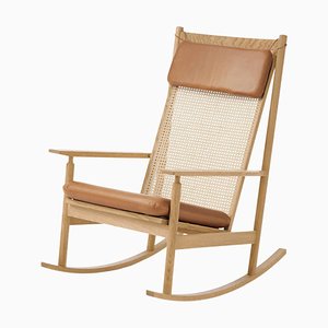 Rocking Chair Swing en Chêne de Soie / Camel par Warm Nordic