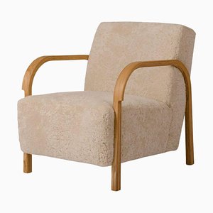Sheepskin Arch Lounge Chair by Mazo Design