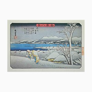 After Utagawa Hiroshige, Eight scenic Spots in Kanazawa, metà XX secolo, Litografia