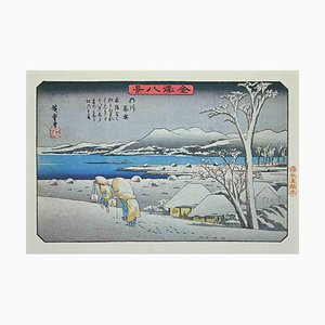 After Utagawa Hiroshige, Eight Scenic Spots in Kanazawa, Mid 20th-Century, Lithographie