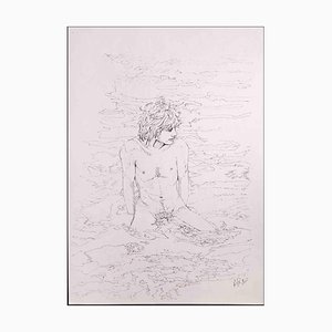 Anthony Roaland, The Boy at the Sea, Dessin Original, 1980