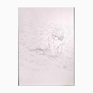 Anthony Roaland, The Boy at the Sea, Dessin Original, 1980