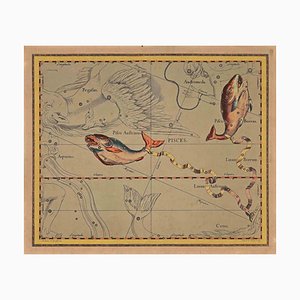 Charles De La Haye, Pisces, Original Etching, 18th-Century