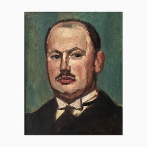 Georges Darel, L'homme à la moustache, 1921, Oil on Canvas
