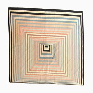 Chinese Geometric Needle Point Rug, 1970s