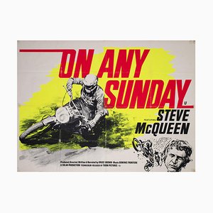 On Any Sunday Quad Film Poster by Chantrell, UK, 1971