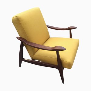 Mid-Century Modern Armchair in the Style of Gianfranco Frattini, 1960s