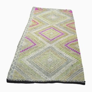 Türkischer Kelim Teppich mit geometrischem Muster
