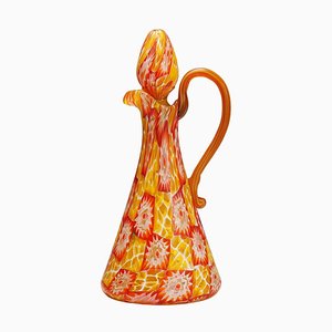 Antique Millefiori Jug with Handles from Fratelli Toso, 1920