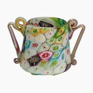 Antique Millefiori Goblet with Handles from Fratelli Toso, 1910