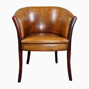 Vintage Tub Chair in Sheep Leather