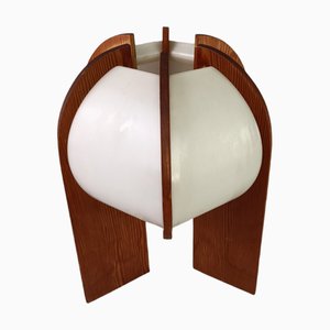 Lámpara de mesa nórdica de madera