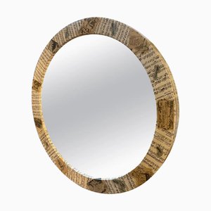 Modern Hand Crafted Wall Mirror in the Style of Fornasetti, 1960s
