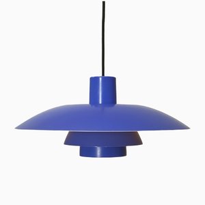 Lampe à Suspension PH 4/3 Bleue par Poul Henningsen pour Louis Poulsen, Danemark
