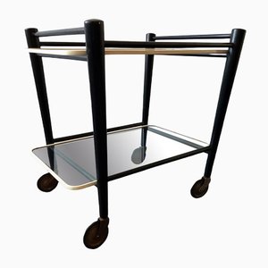 Dutch Wood and Glass Serving Trolley from Coja, 1960s
