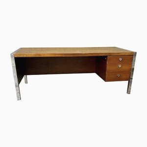 Tecnika Wooden Desk with 3 Drawers by Ettore Sottsass for Poltronova, 1970s
