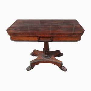 English William IV Rosewood Game or Occasional Table
