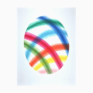 Piero Dorazio, Oval, Original Etching, 1987