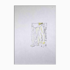 Anthony Roaland, the Men, Disegno a penna, 1980