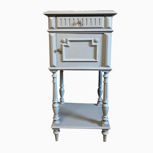Vintage French Bedside Cabinet with Marble Top