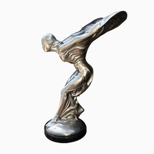 Große Rolls Royce Spirit of Ecstasy Flying Lady Statue aus Bronze