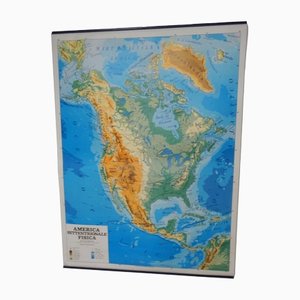 Mapa de dos caras de América del Norte, años 90