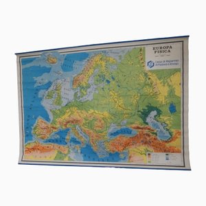 Mapa de Europa de Vallardi Industrie Grafiche, años 90