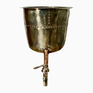Antique French Brass and Copper Wine Still