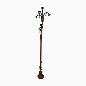 Antiker Lampenmast aus Bronze, Ende 1800