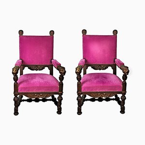 Chair in Walnut from Throne, Set of 2