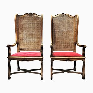 Berger Stühle aus Wiener Stroh, 2er Set