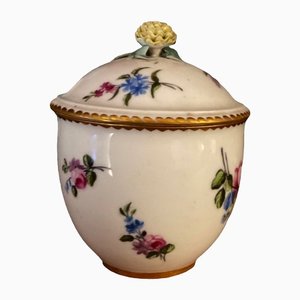 Antique Sugar Bowl in Porcelain from Sevres, 1766