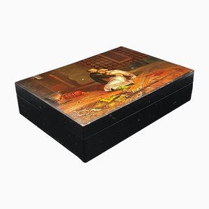 Large Fedoskino Lacquer Box