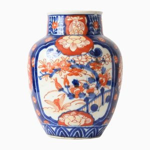 Jarrón japonés antiguo de porcelana