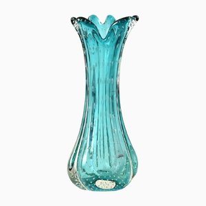 Vase Vintage en Verre de Murano Bullicante, 1960s