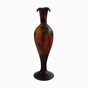 Vase Artistique en Verre de Muller Frères, France, 1920s