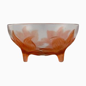 Lys Bowl on Feet by René Lalique, France, 1920s