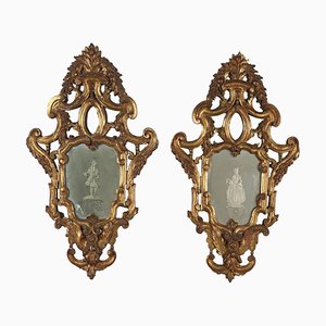 Veneto Baroque Style Mirrors, Set of 2