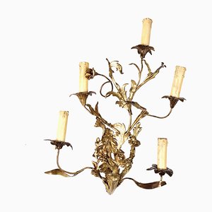 20th Century Rococo Style Wall Lamp in Iron, Italy